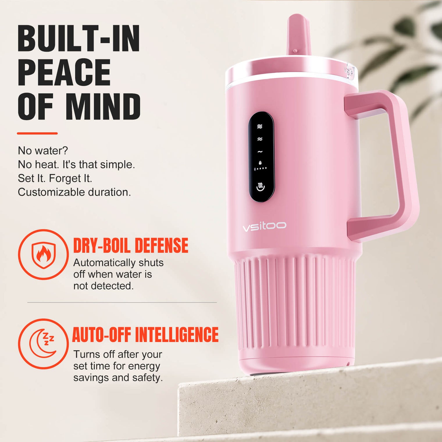 VSITOO AI Self-Heated Coffee Travel Mug-S5 Pro