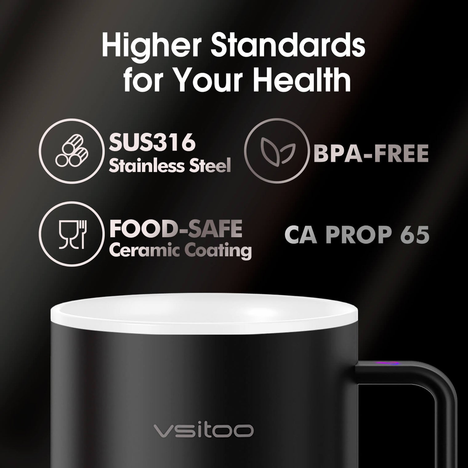 VSITOO AI Self-Heated Coffee Mug-S3 VSITOO