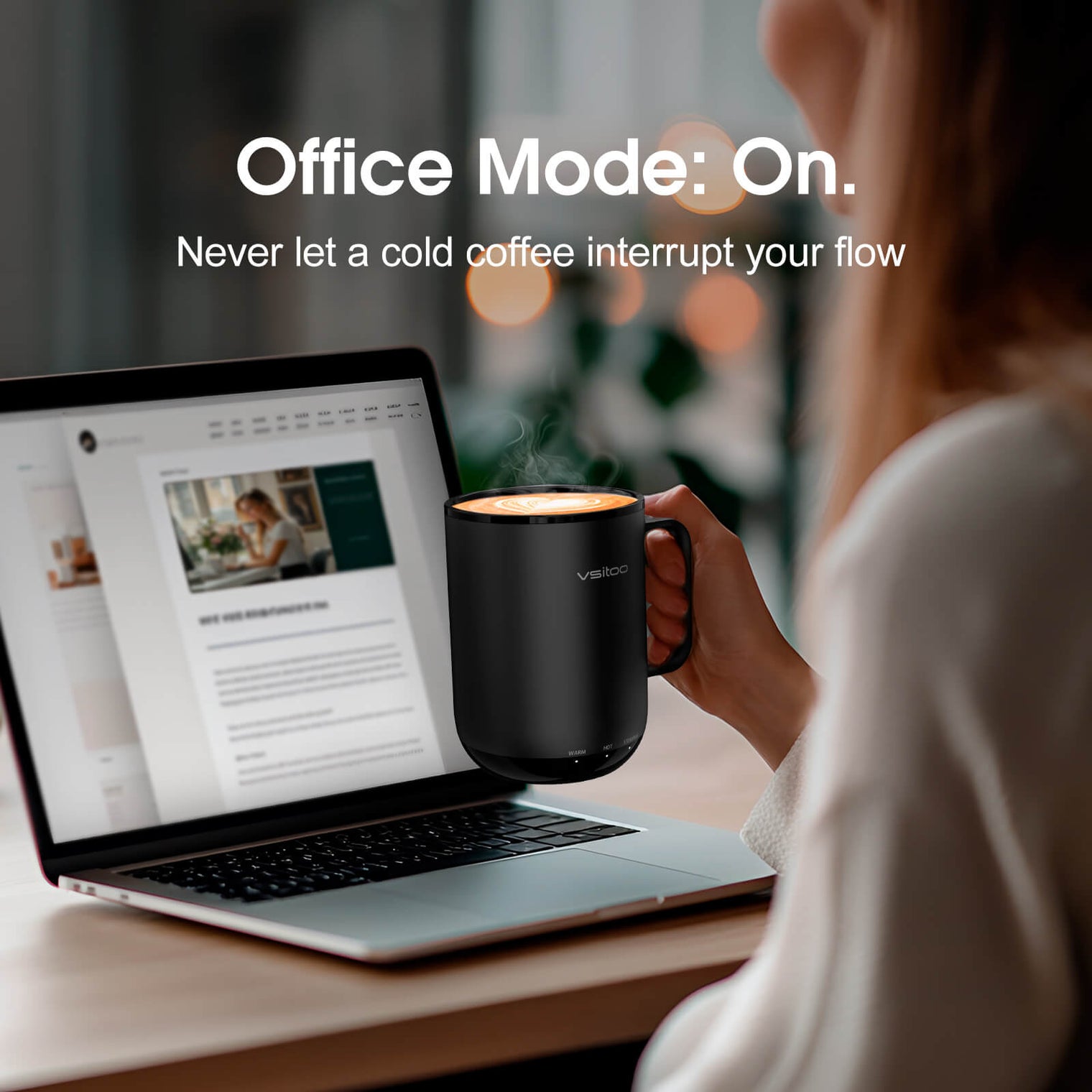 VSITOO AI Self-Heated Coffee Mug-S3 Plus VSITOO