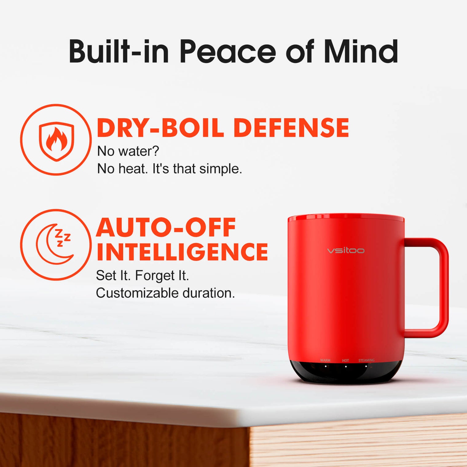 VSITOO AI Self-Heated Coffee Mug-S3 Plus VSITOO