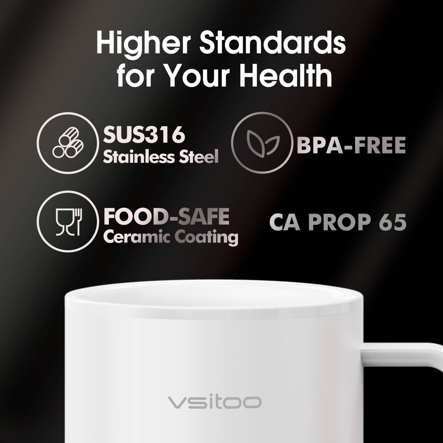 VSITOO AI Self-Heated Coffee Mug-S3 Plus VSITOO