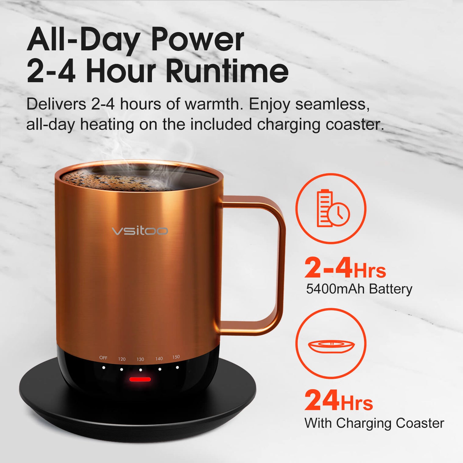 VSITOO AI Self-Heated Coffee Mug-S3 Pro VSITOO