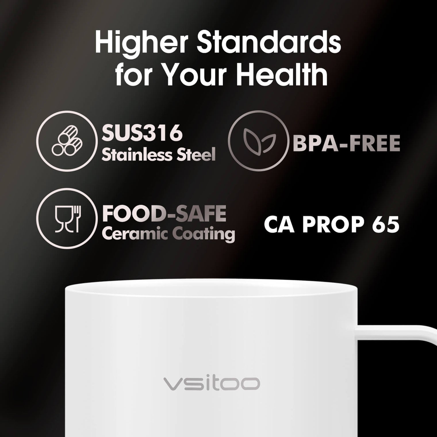 VSITOO AI Self-Heated Coffee Mug-S3 Pro VSITOO