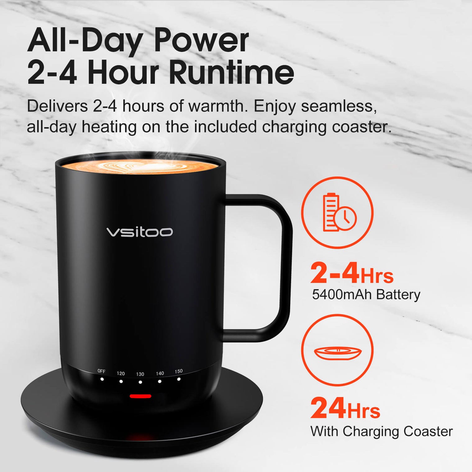 VSITOO AI Self-Heated Coffee Mug-S3 Pro VSITOO