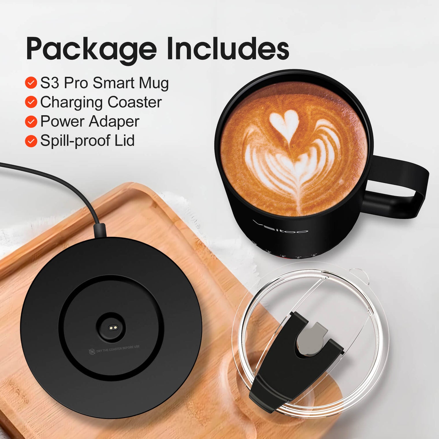 VSITOO AI Self-Heated Coffee Mug-S3 Pro VSITOO