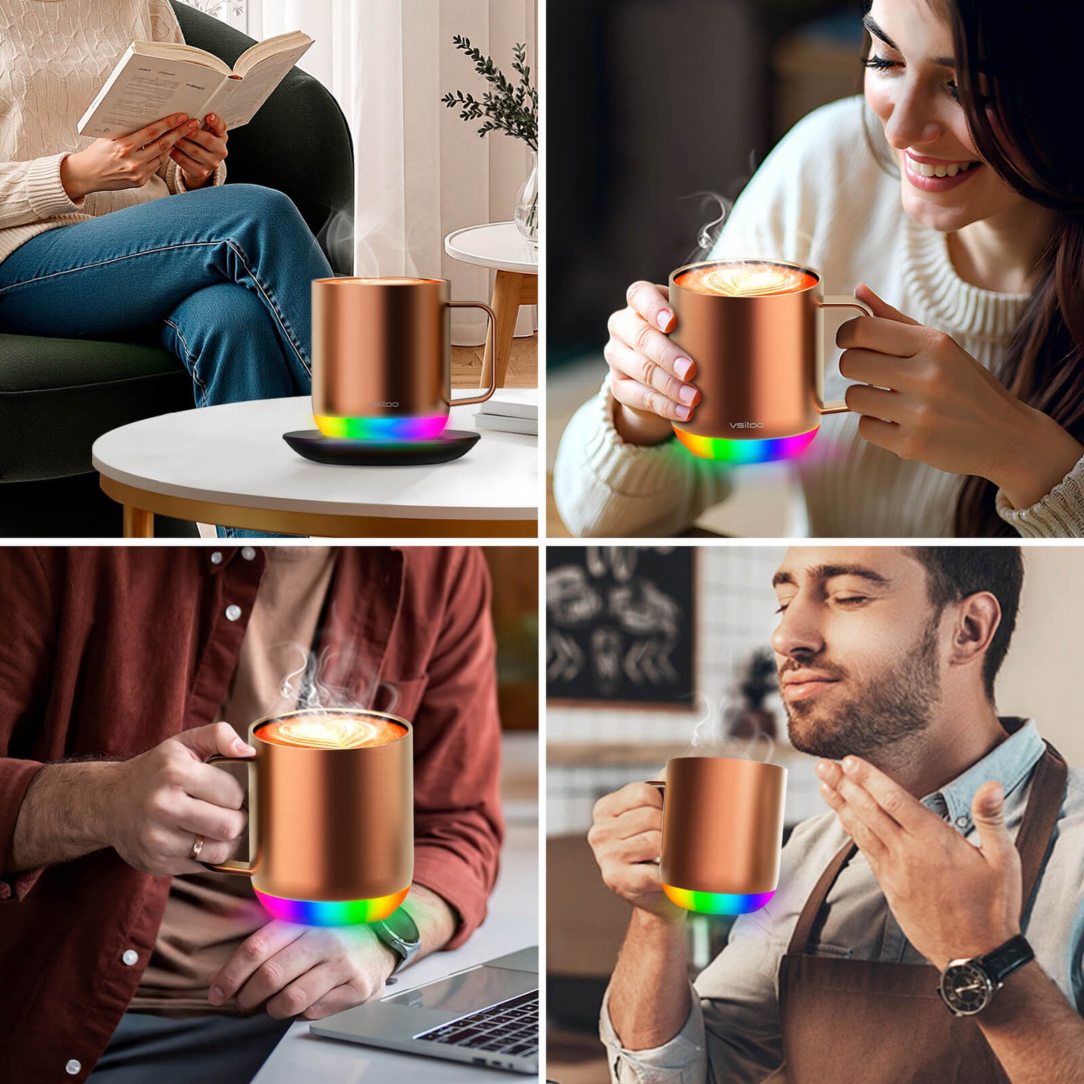 VSITOO AI Self-Heated Coffee Mug-S6 Plus VSITOO