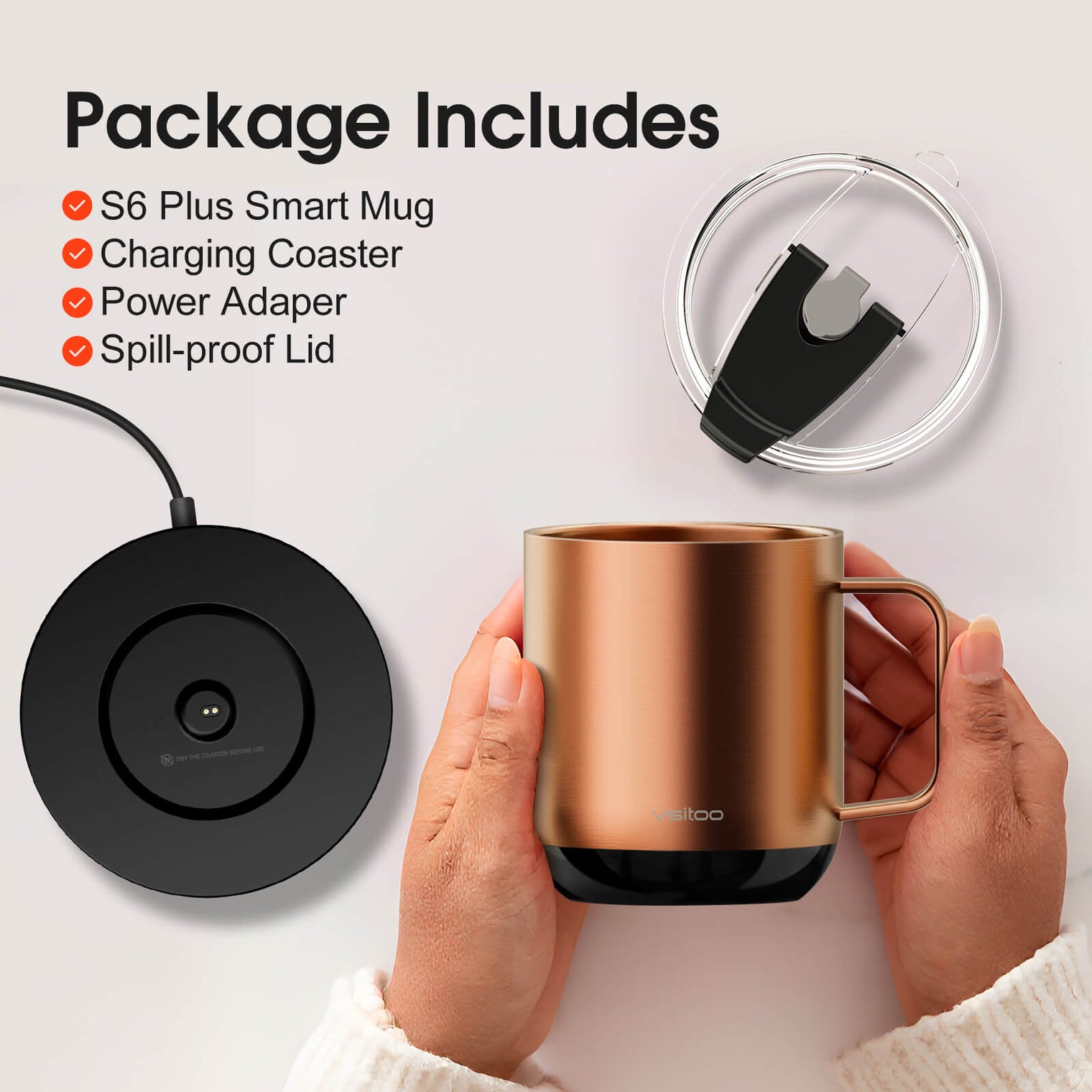 VSITOO AI Self-Heated Coffee Mug-S6 Plus VSITOO