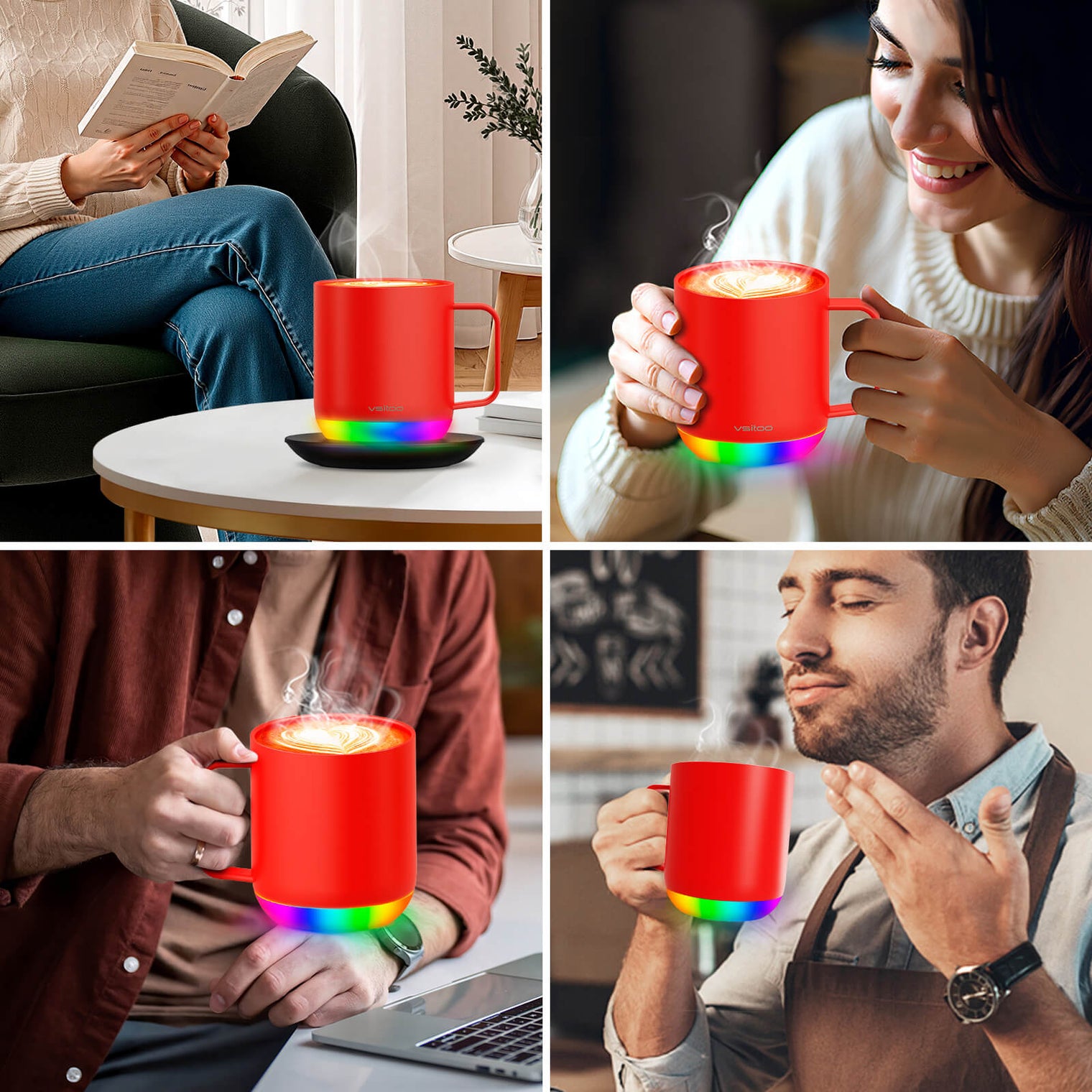 VSITOO AI Self-Heated Coffee Mug-S6 Plus VSITOO