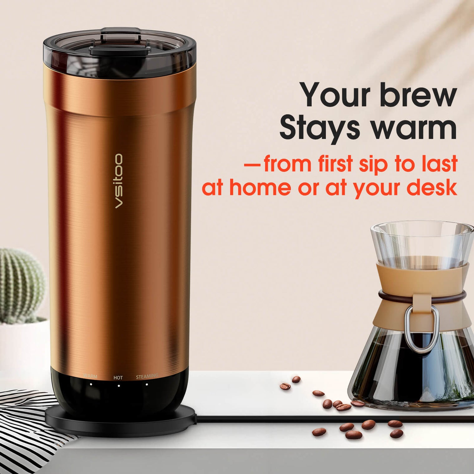 VSITOO AI Self-Heated Coffee Travel Mug-S5 VSITOO