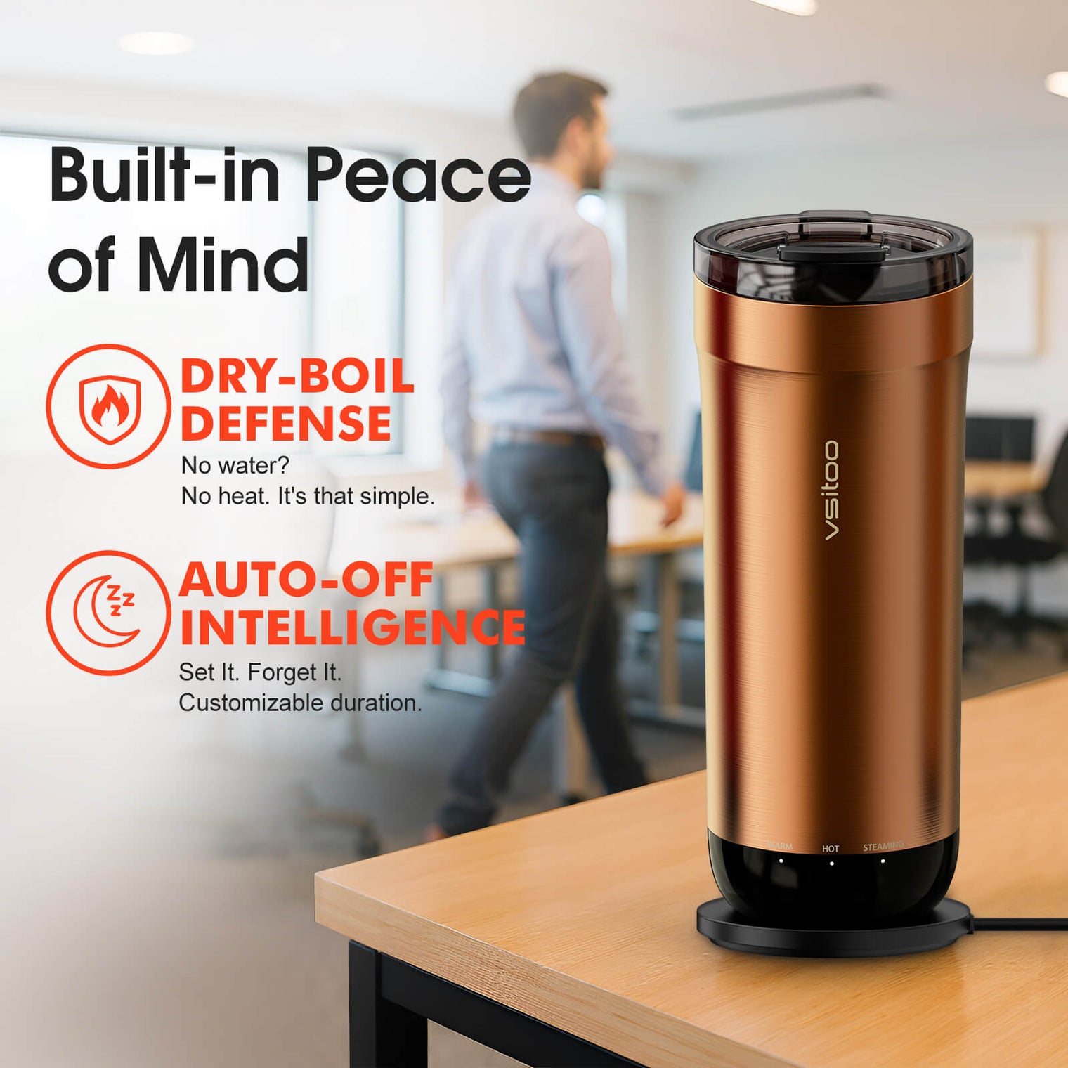 VSITOO AI Self-Heated Coffee Travel Mug-S5 VSITOO