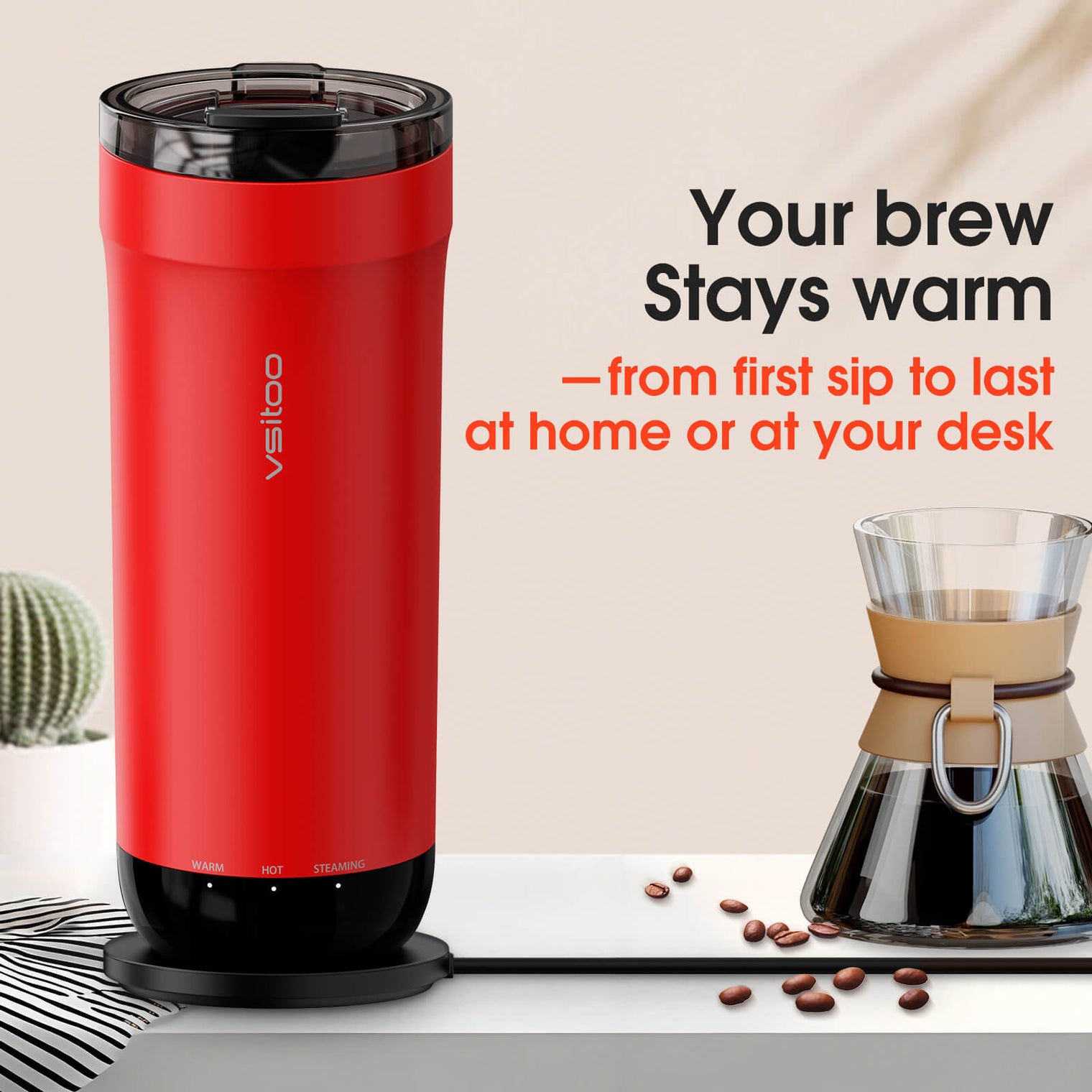 VSITOO AI Self-Heated Coffee Travel Mug-S5 VSITOO