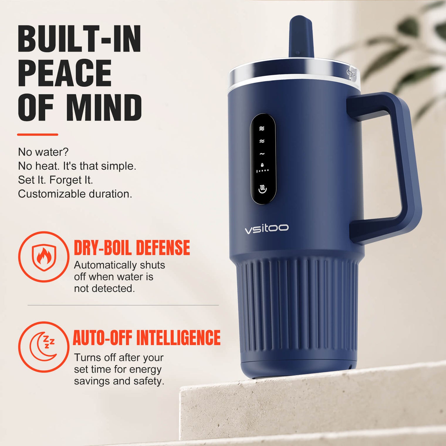 VSITOO AI Self-Heated Coffee Travel Mug-S5 Pro
