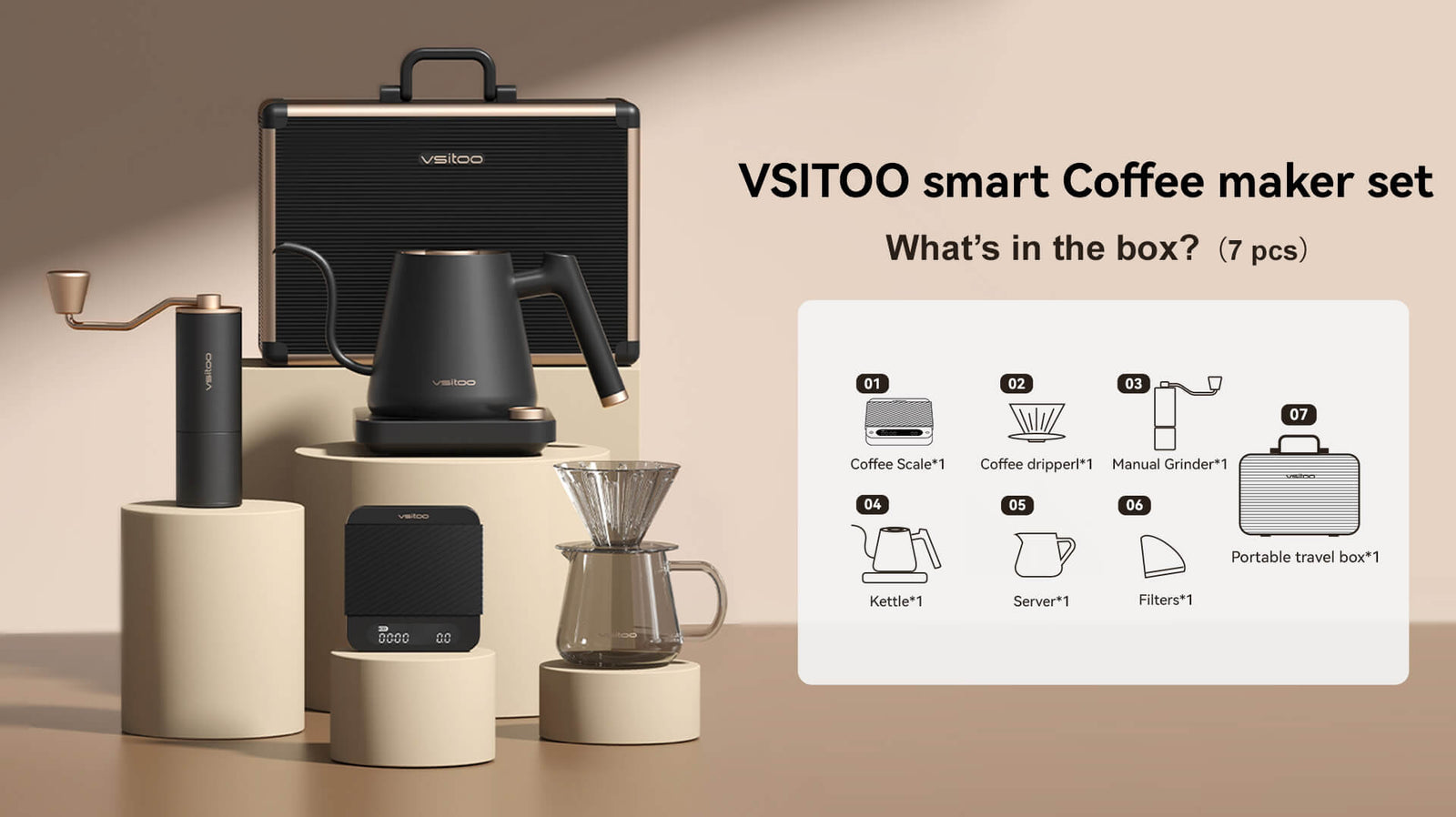VSITOO SMART COFFEE MAKER SET