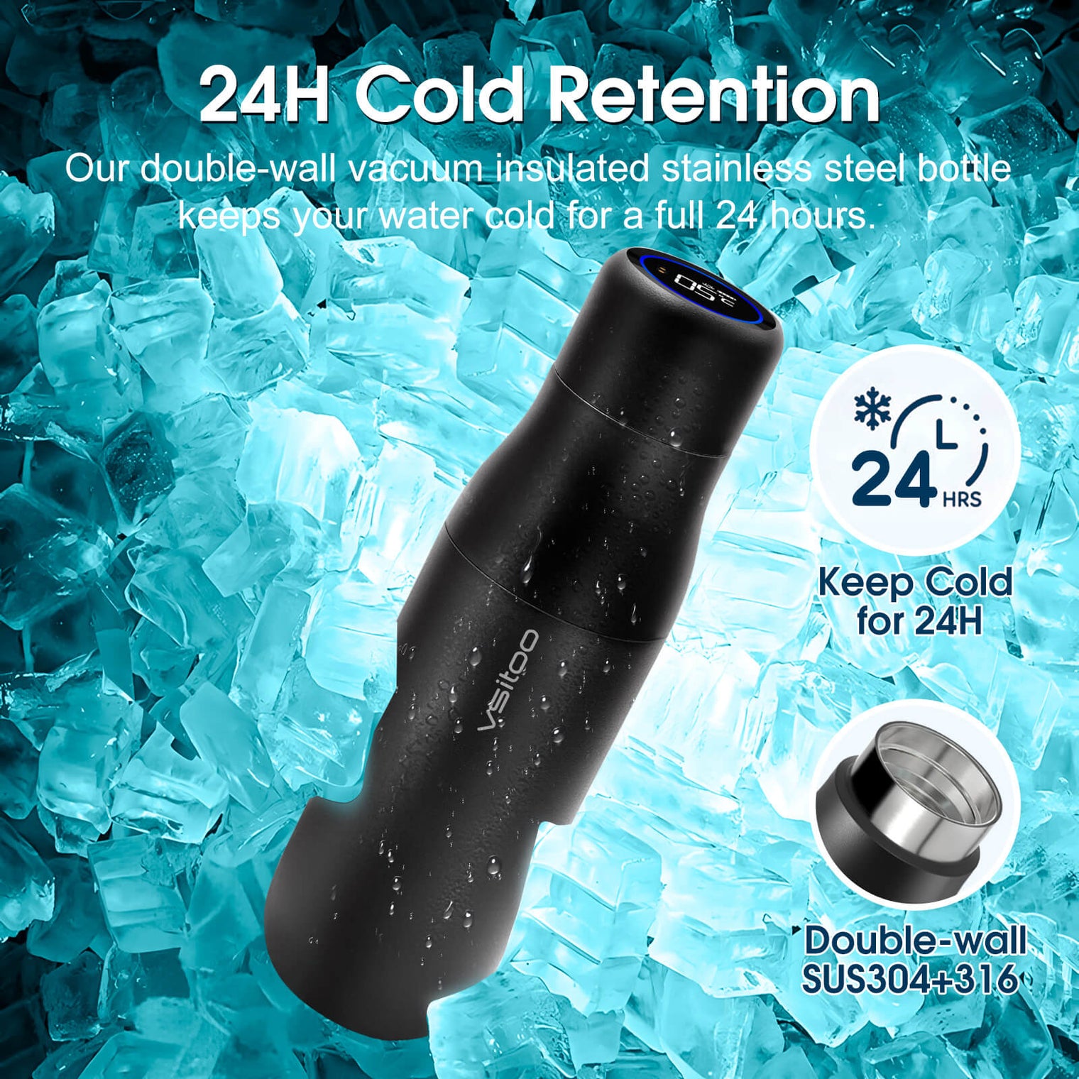 VSITOO AI Self-Cleaning Water Bottle-S1 VSITOO