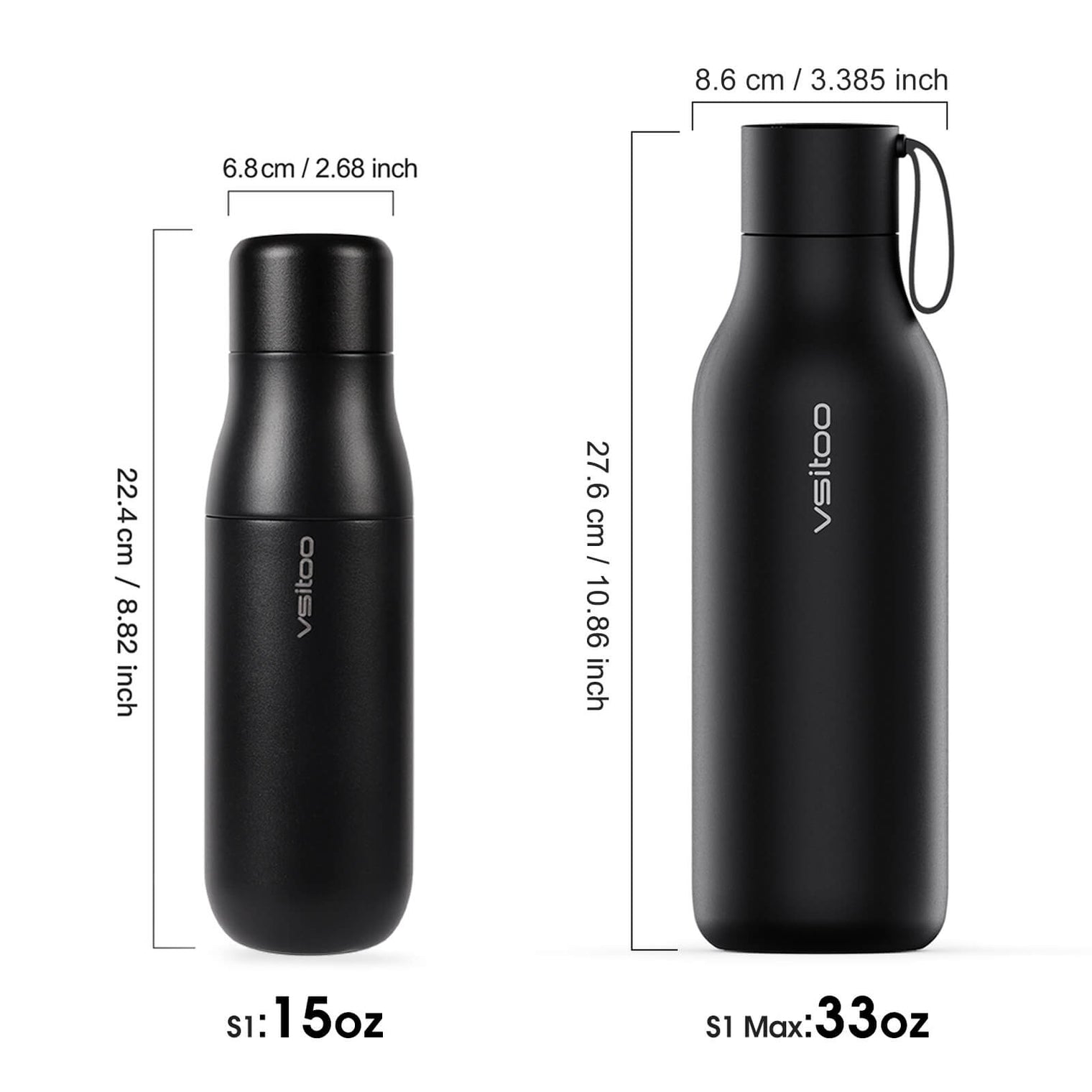 VSITOO AI Self-Cleaning Water Bottle-S1 VSITOO