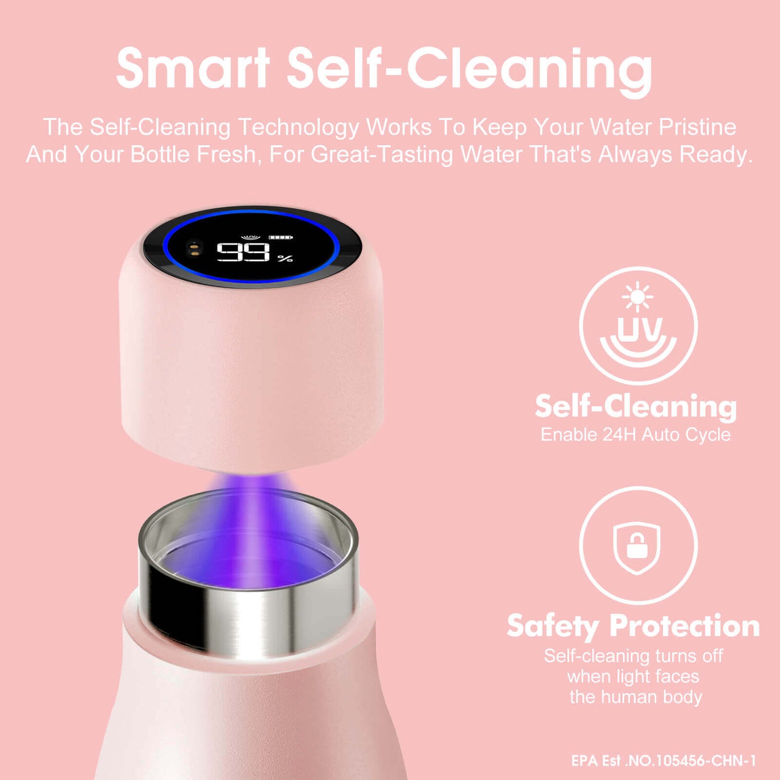 VSITOO AI Self-Cleaning Water Bottle-S1 VSITOO