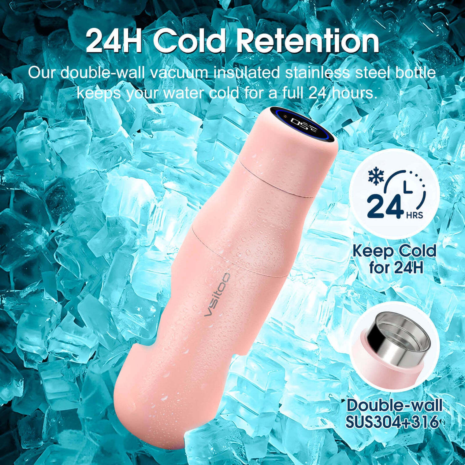 VSITOO AI Self-Cleaning Water Bottle-S1 VSITOO