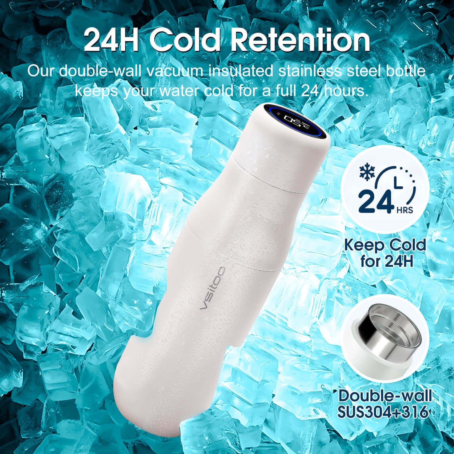 VSITOO AI Self-Cleaning Water Bottle-S1 VSITOO