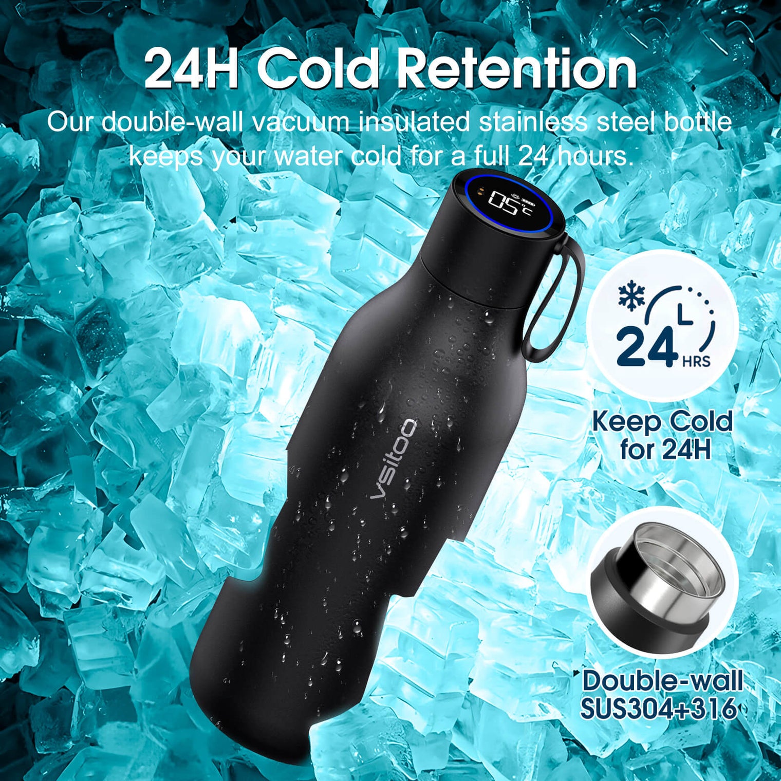 VSITOO AI Self-Cleaning Water Bottle-S1 Max VSITOO