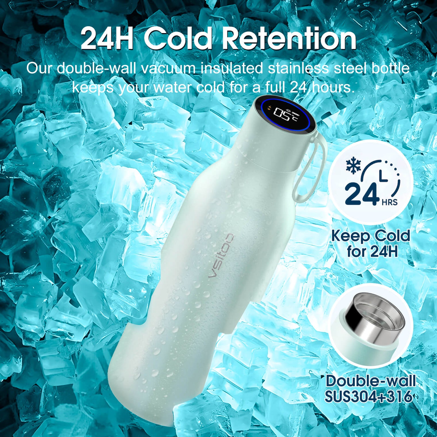 VSITOO AI Self-Cleaning Water Bottle-S1 Max VSITOO