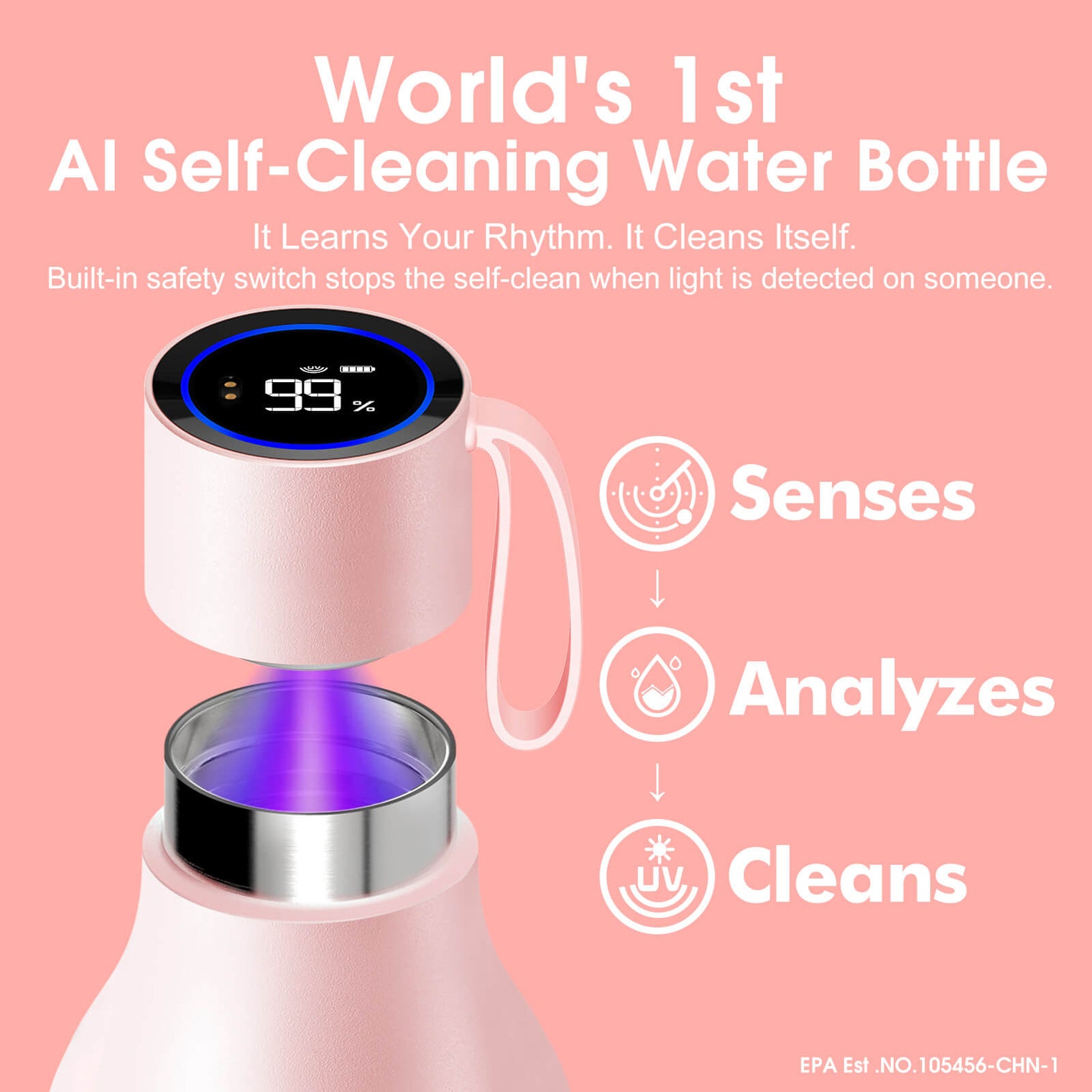 VSITOO AI Self-Cleaning Water Bottle-S1 Max VSITOO