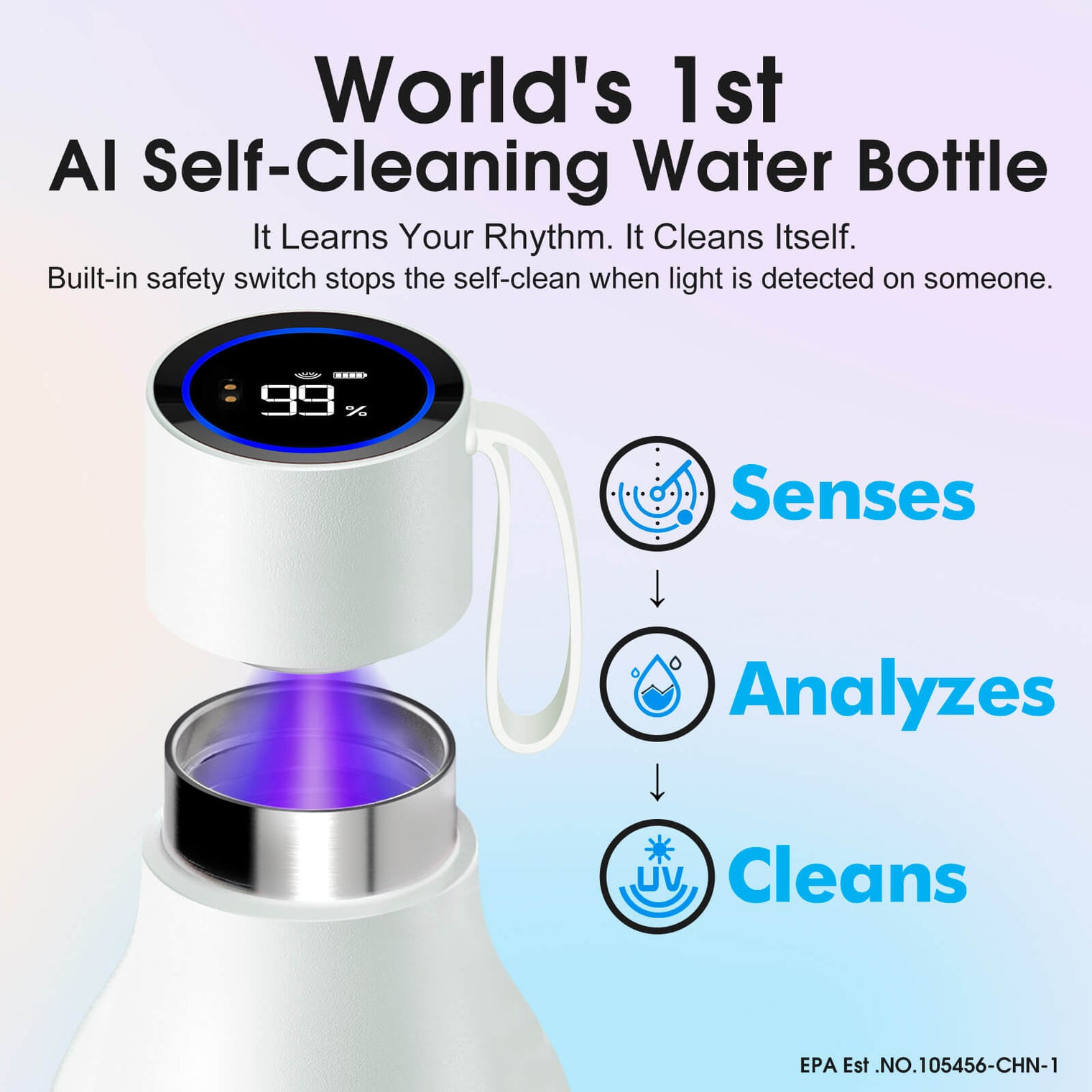 VSITOO AI Self-Cleaning Water Bottle-S1 Max VSITOO