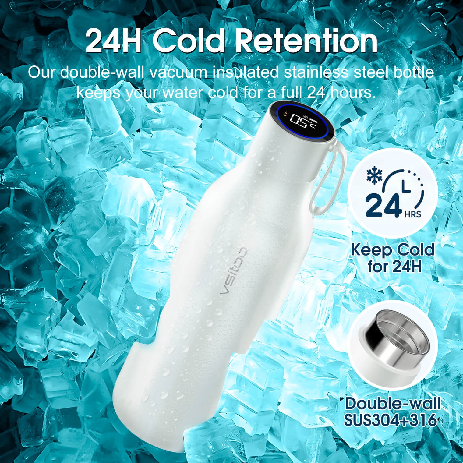 VSITOO AI Self-Cleaning Water Bottle-S1 Max VSITOO