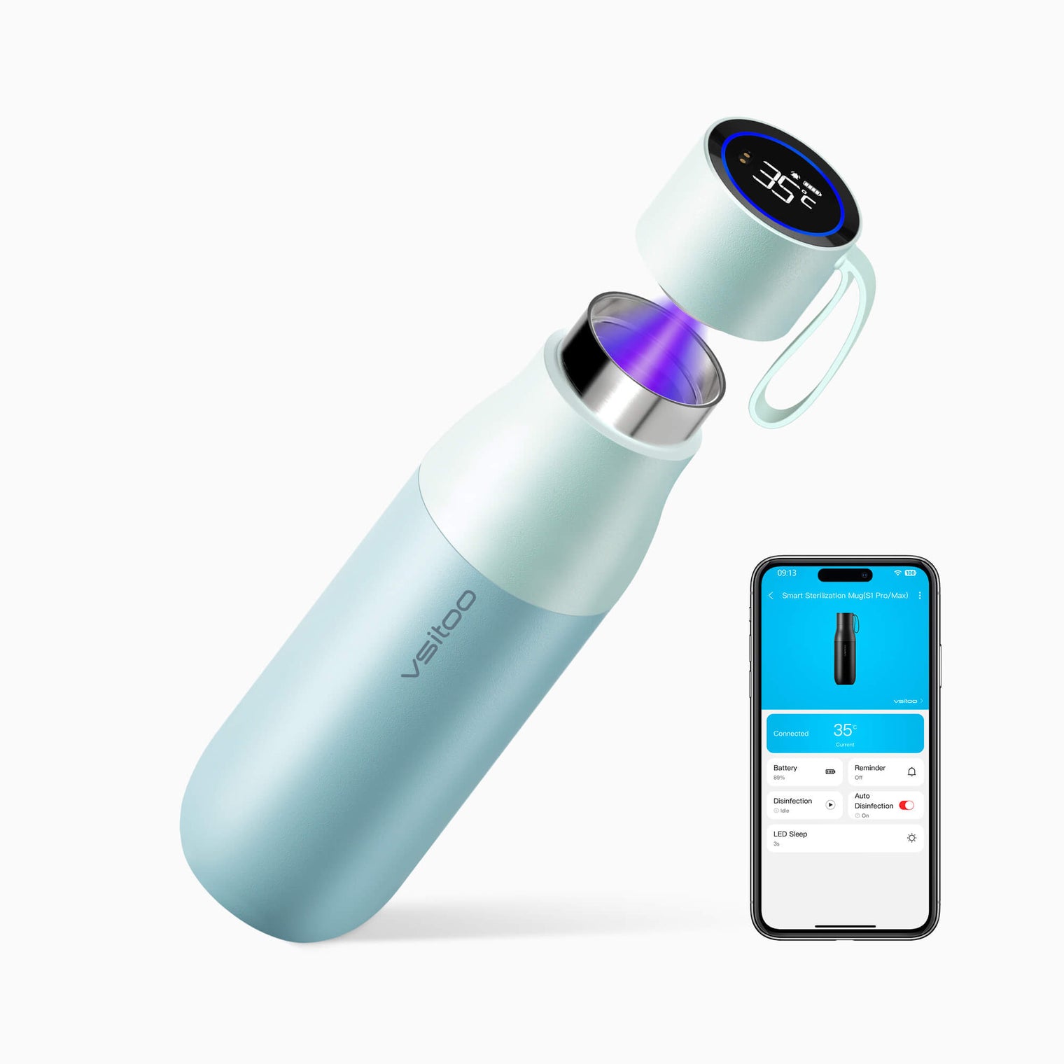 VSITOO AI Self-Cleaning Water Bottle-S1 Pro VSITOO