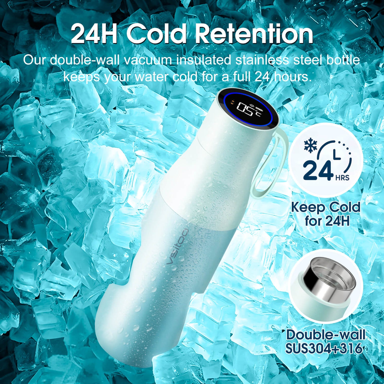 VSITOO AI Self-Cleaning Water Bottle-S1 Pro VSITOO