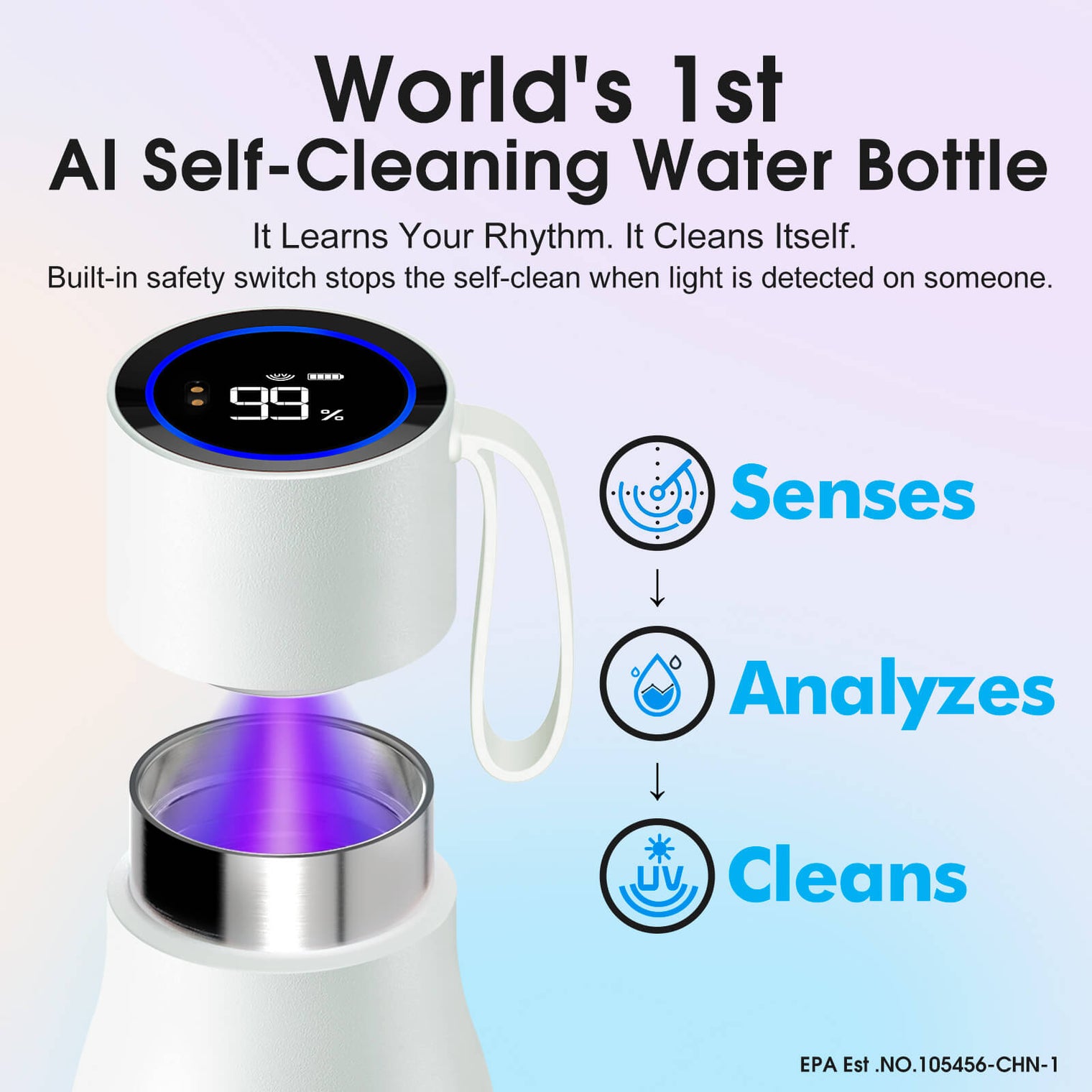 VSITOO AI Self-Cleaning Water Bottle-S1 Pro VSITOO