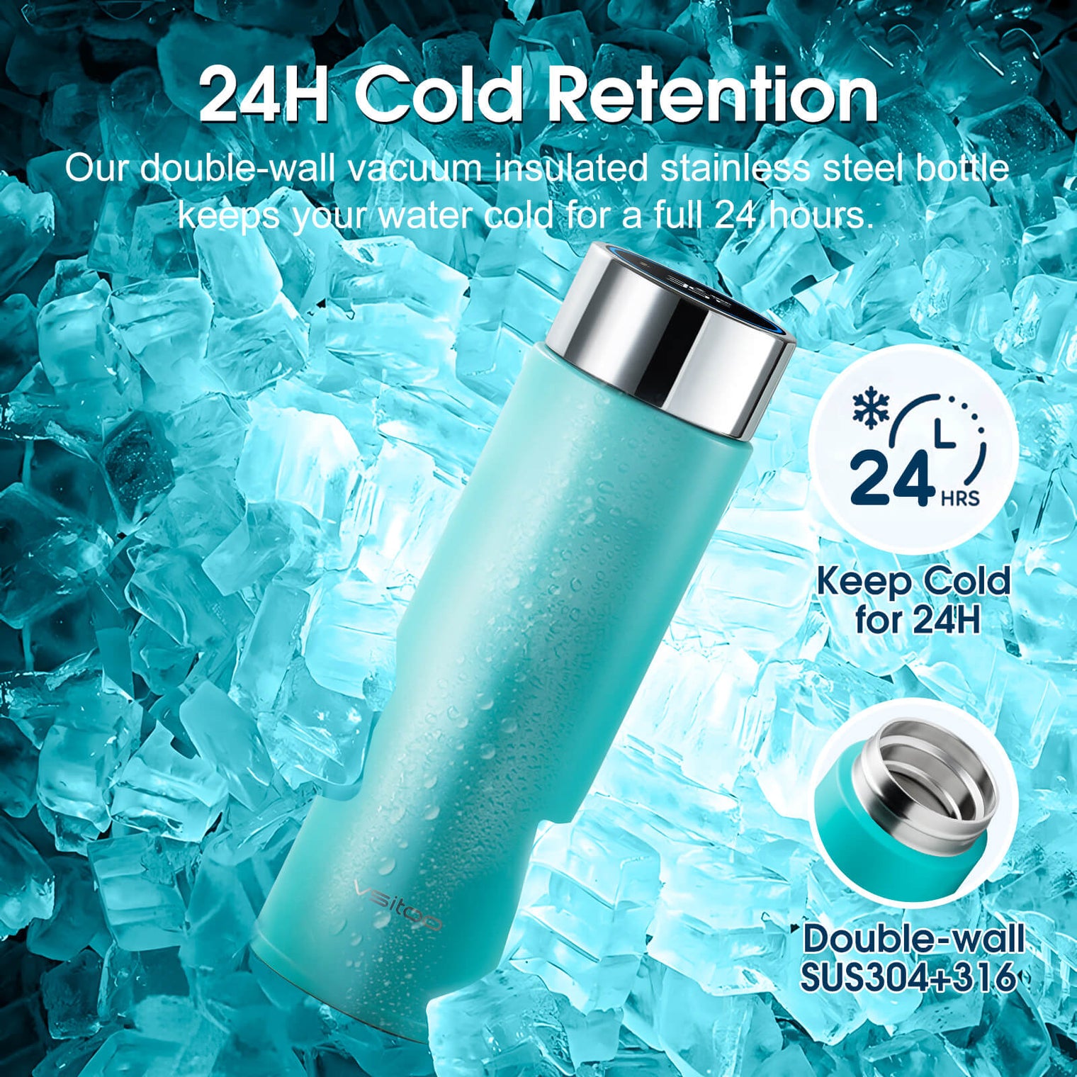 VSITOO AI Self-Cleaning Water Bottle-S1 Lite VSITOO