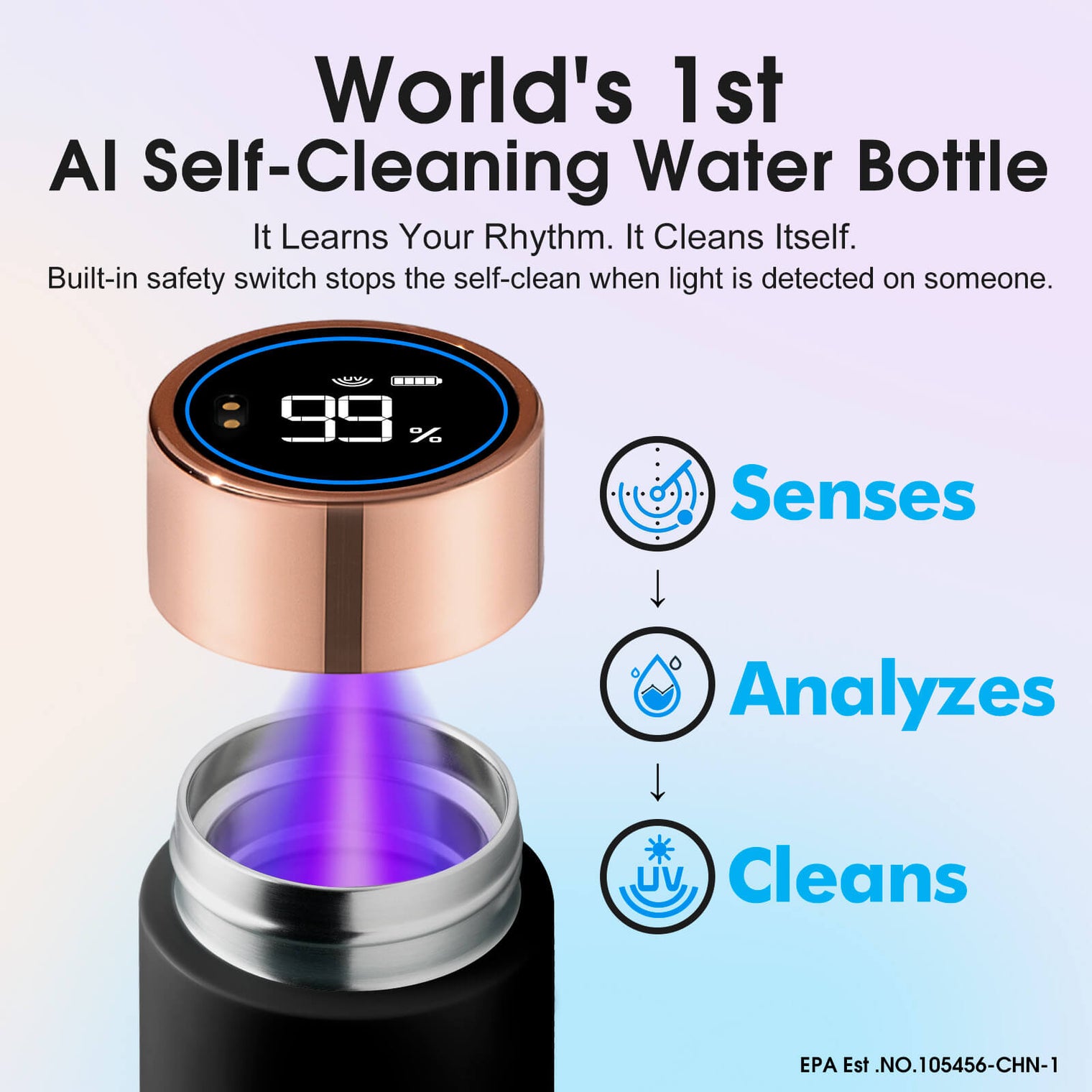 VSITOO AI Self-Cleaning Water Bottle-S1 Lite mini VSITOO