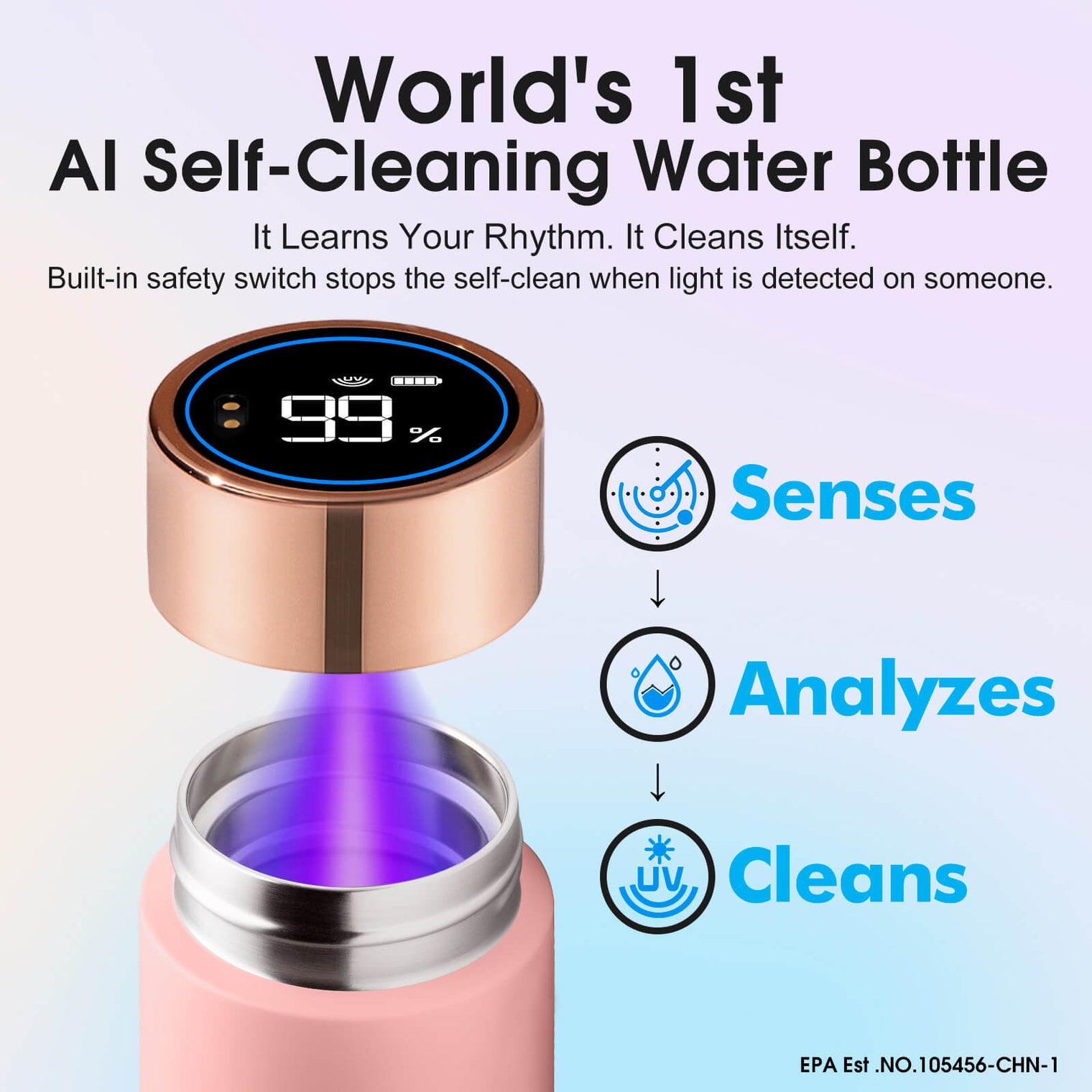 VSITOO AI Self-Cleaning Water Bottle-S1 Lite mini VSITOO
