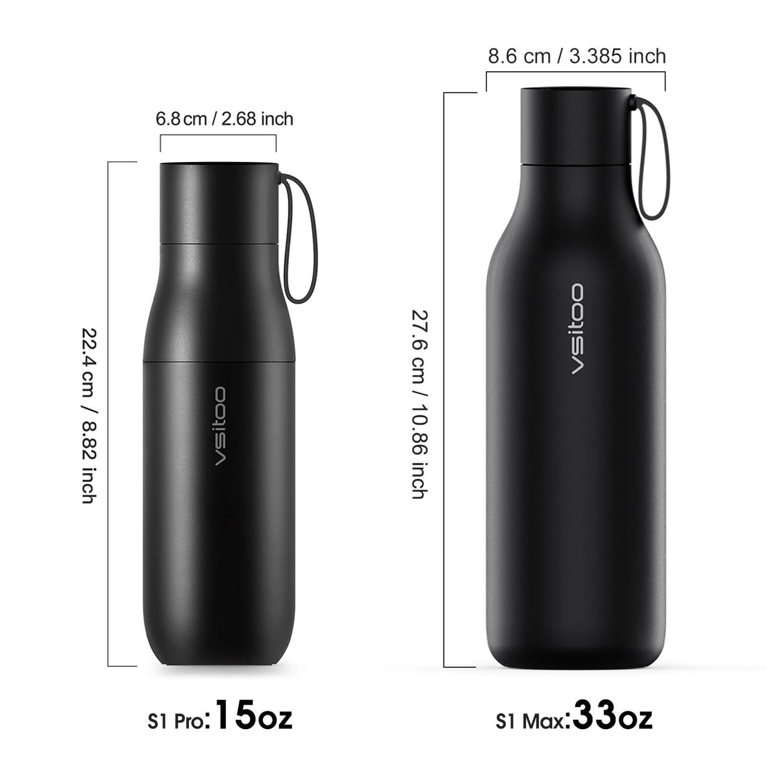 VSITOO AI Self-Cleaning Water Bottle-S1 Pro VSITOO