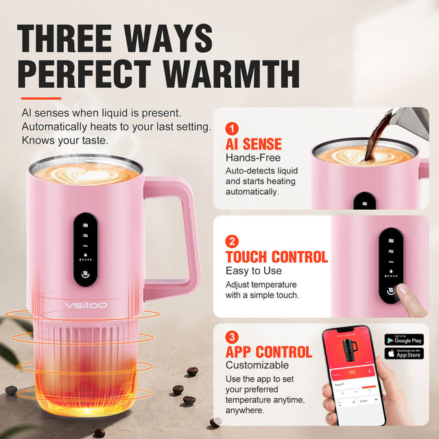 VSITOO AI Self-Heated Coffee  Travel Mug-S5 Pro