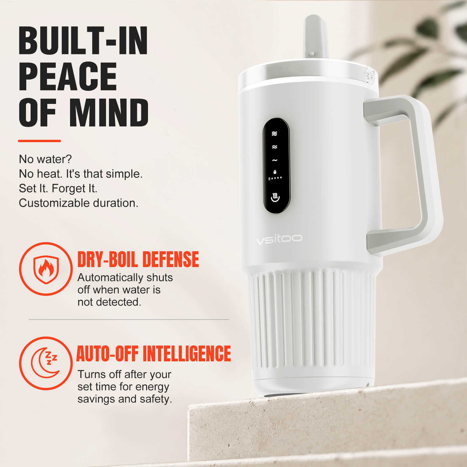 Self Heating Travel Mug S5 Pro - VSITOO