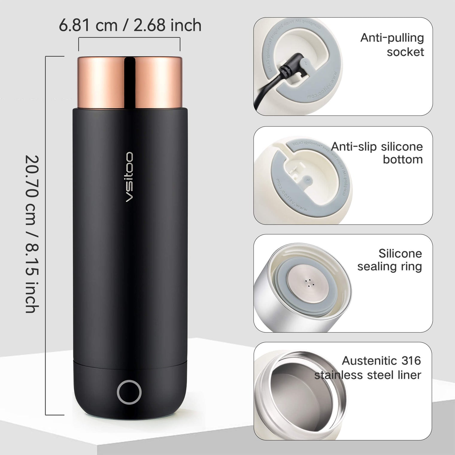 VSITOO Heated Travel Bottle-H1 VSITOO