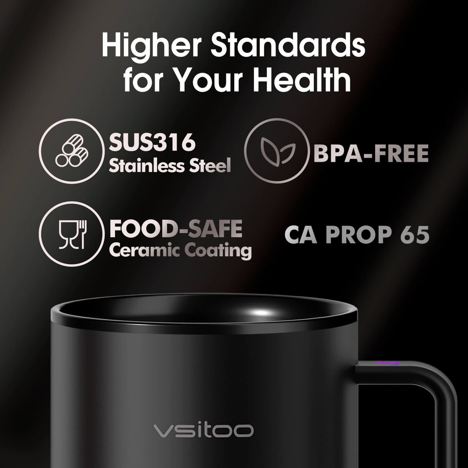 VSITOO AI Self-Heated Coffee Mug-S3 VSITOO