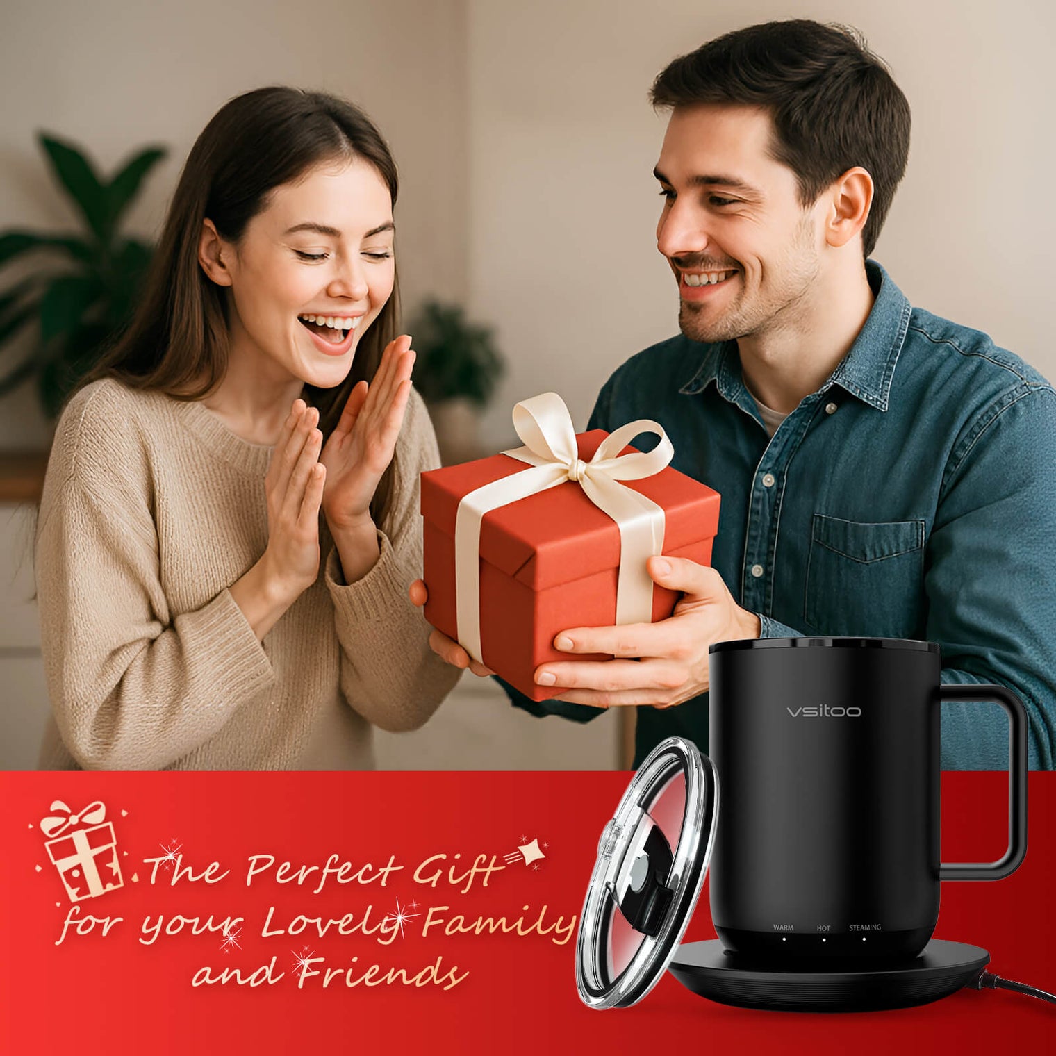 VSITOO AI Self-Heated Coffee Mug-S3 Plus VSITOO