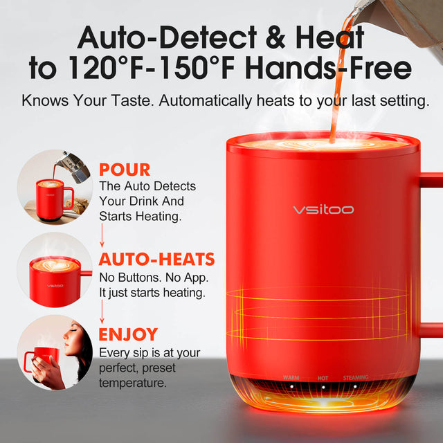 VSITOO AI Self-Heated Coffee Mug-S3 Plus VSITOO