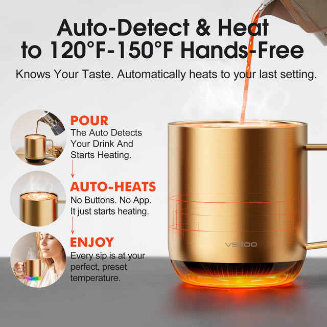 VSITOO AI Self-Heated Coffee Mug-S6 Plus VSITOO
