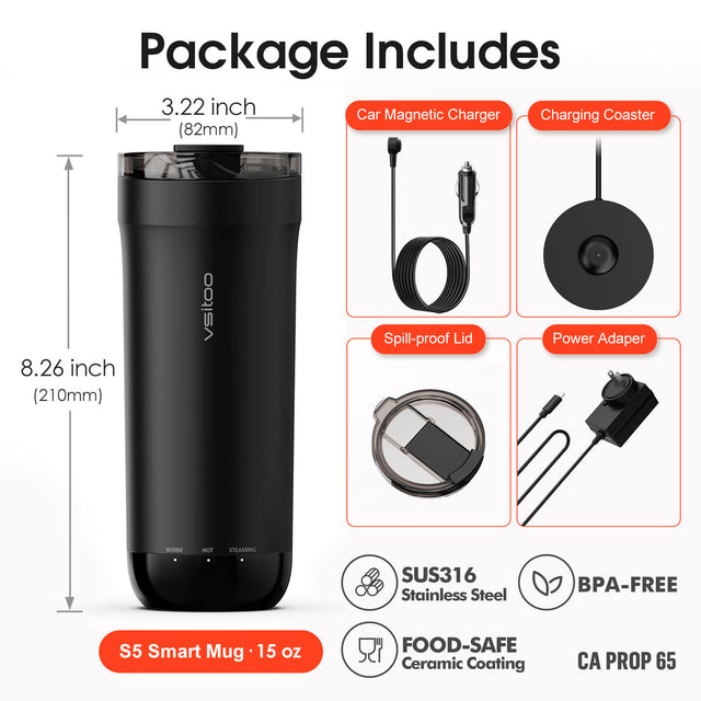 VSITOO AI Self-Heated Coffee  Travel Mug-S5 VSITOO