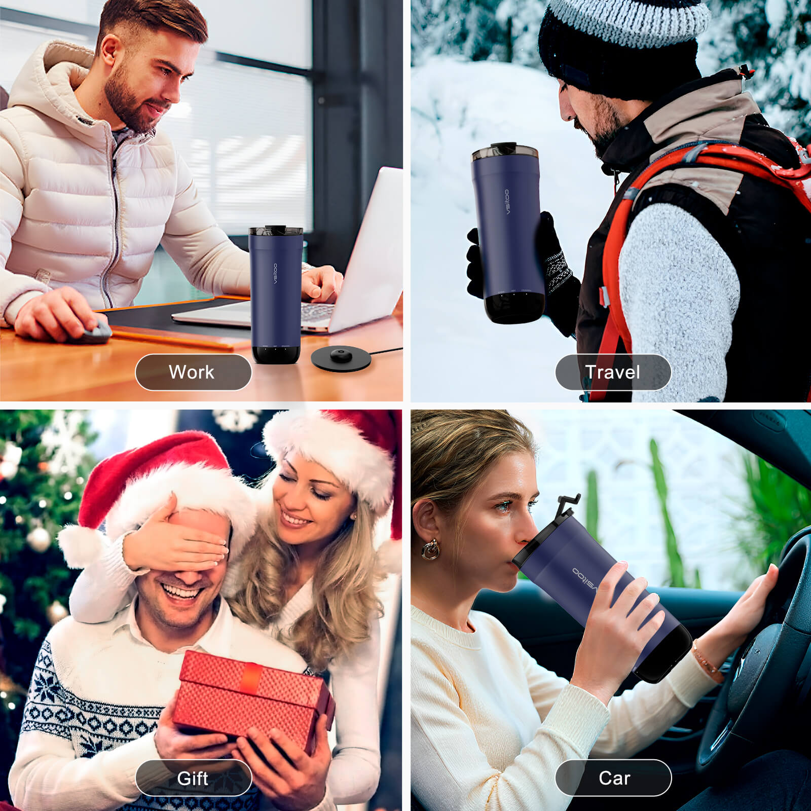 Self Heating Travel Mug S5 - VSITOO