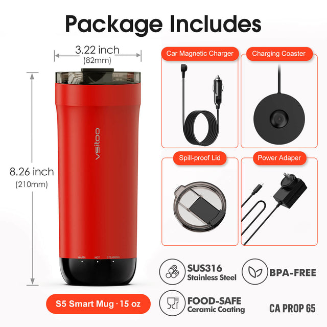 VSITOO AI Self-Heated Coffee  Travel Mug-S5 VSITOO