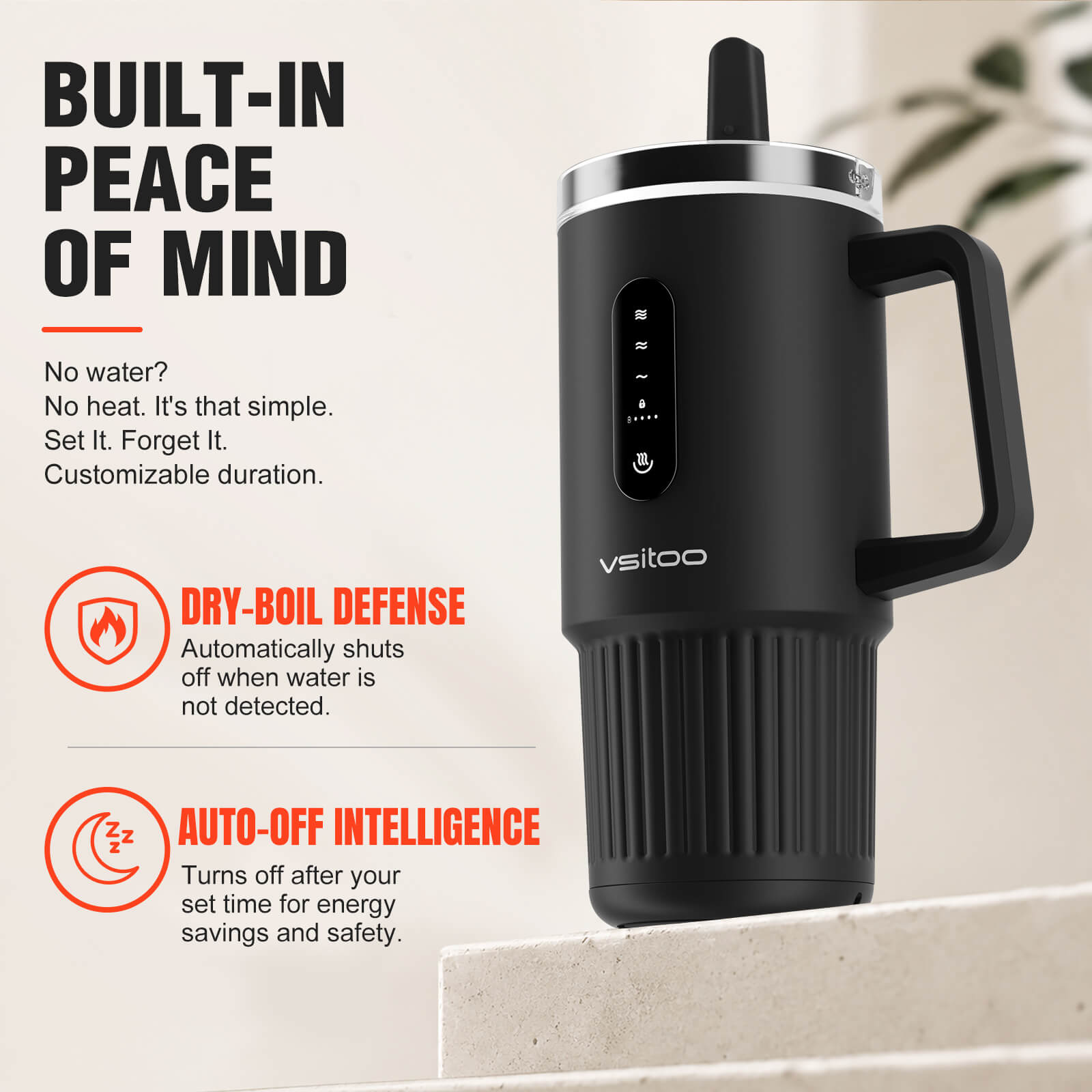 Self Heating Travel Mug S5 Pro - VSITOO