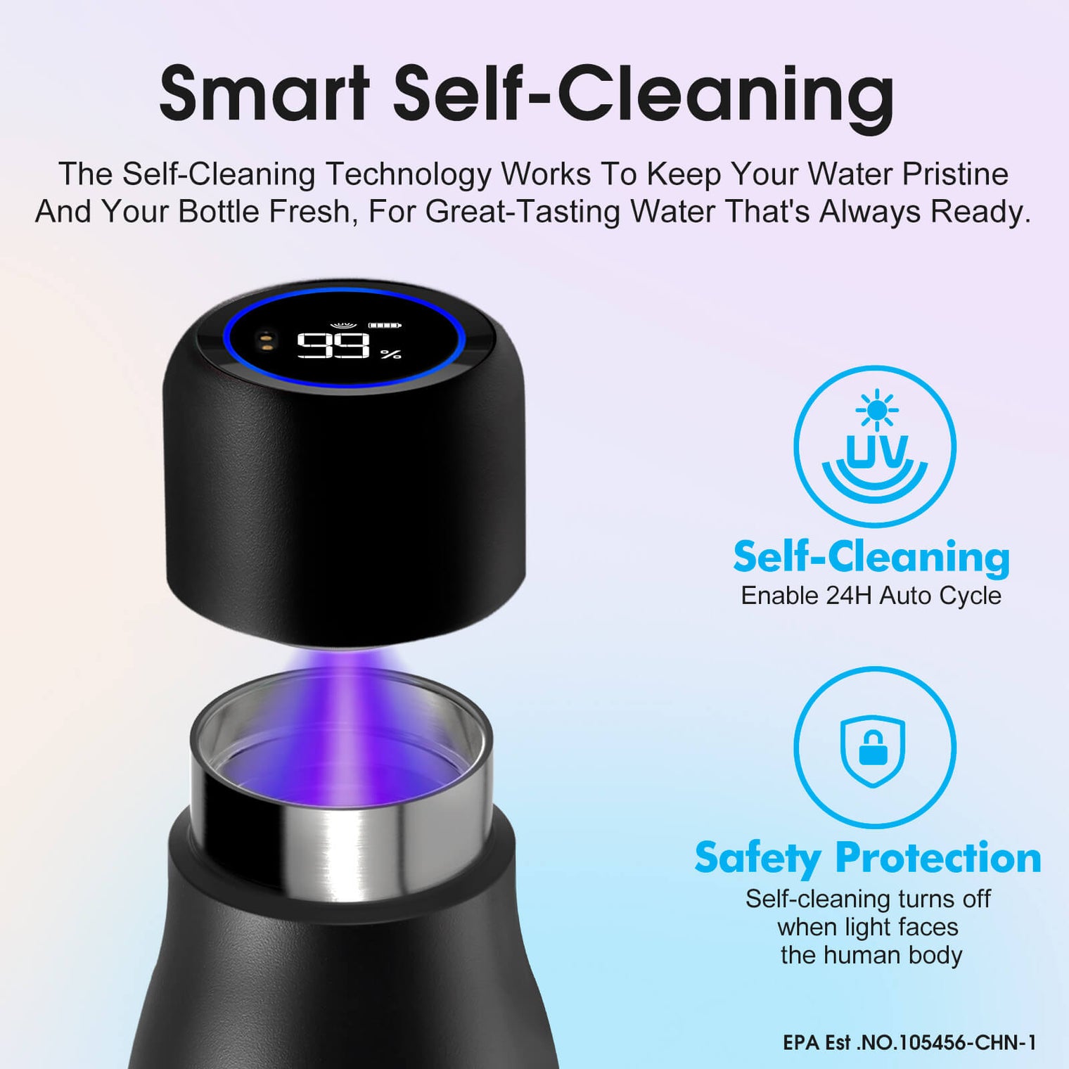 VSITOO AI Self-Cleaning Water Bottle-S1 VSITOO