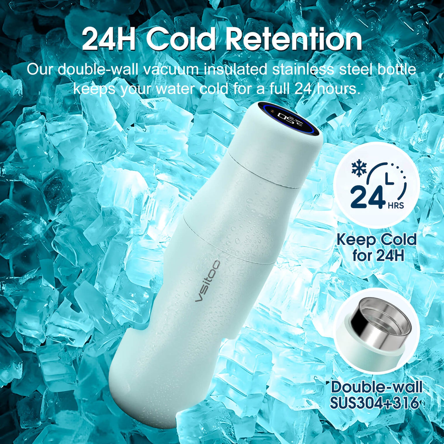 VSITOO AI Self-Cleaning Water Bottle-S1 VSITOO