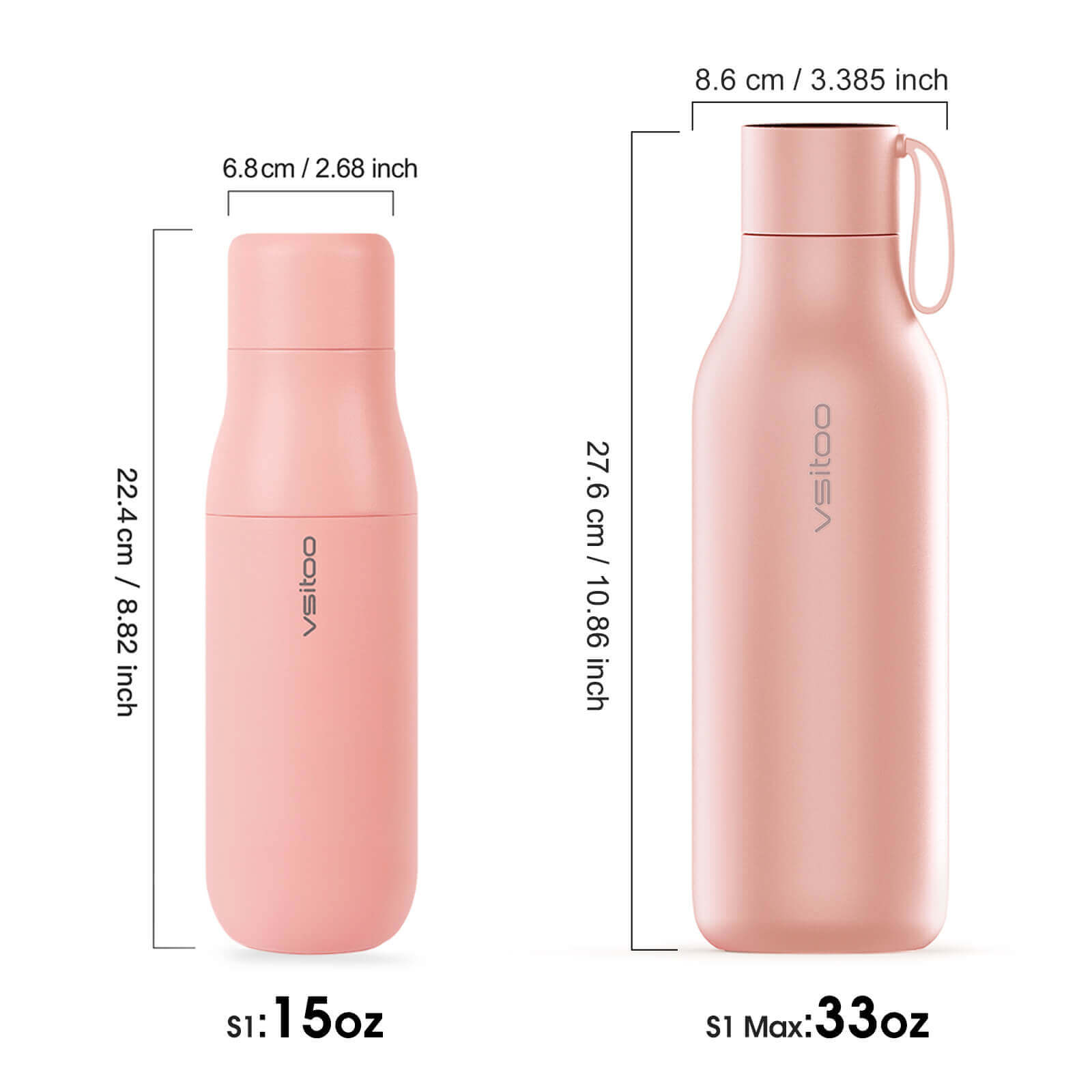 VSITOO AI Self-Cleaning Water Bottle-S1 - VSITOO
