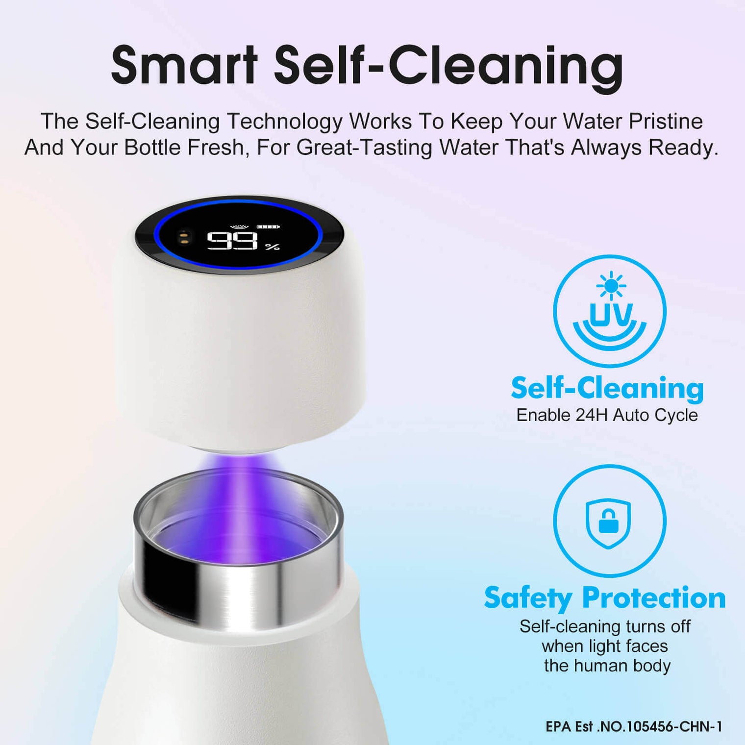 VSITOO AI Self-Cleaning Water Bottle-S1 VSITOO