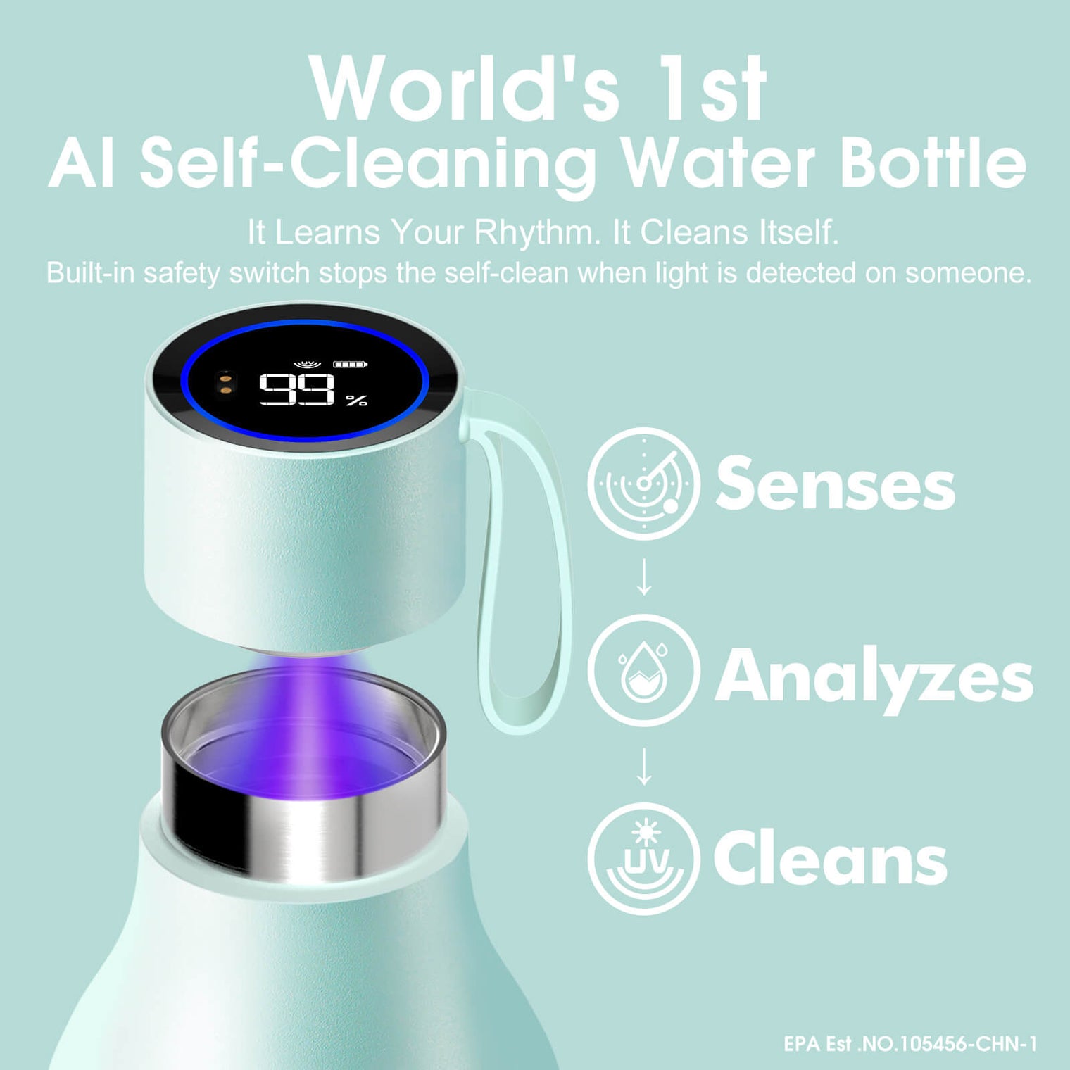 VSITOO AI Self-Cleaning Water Bottle-S1 Max VSITOO